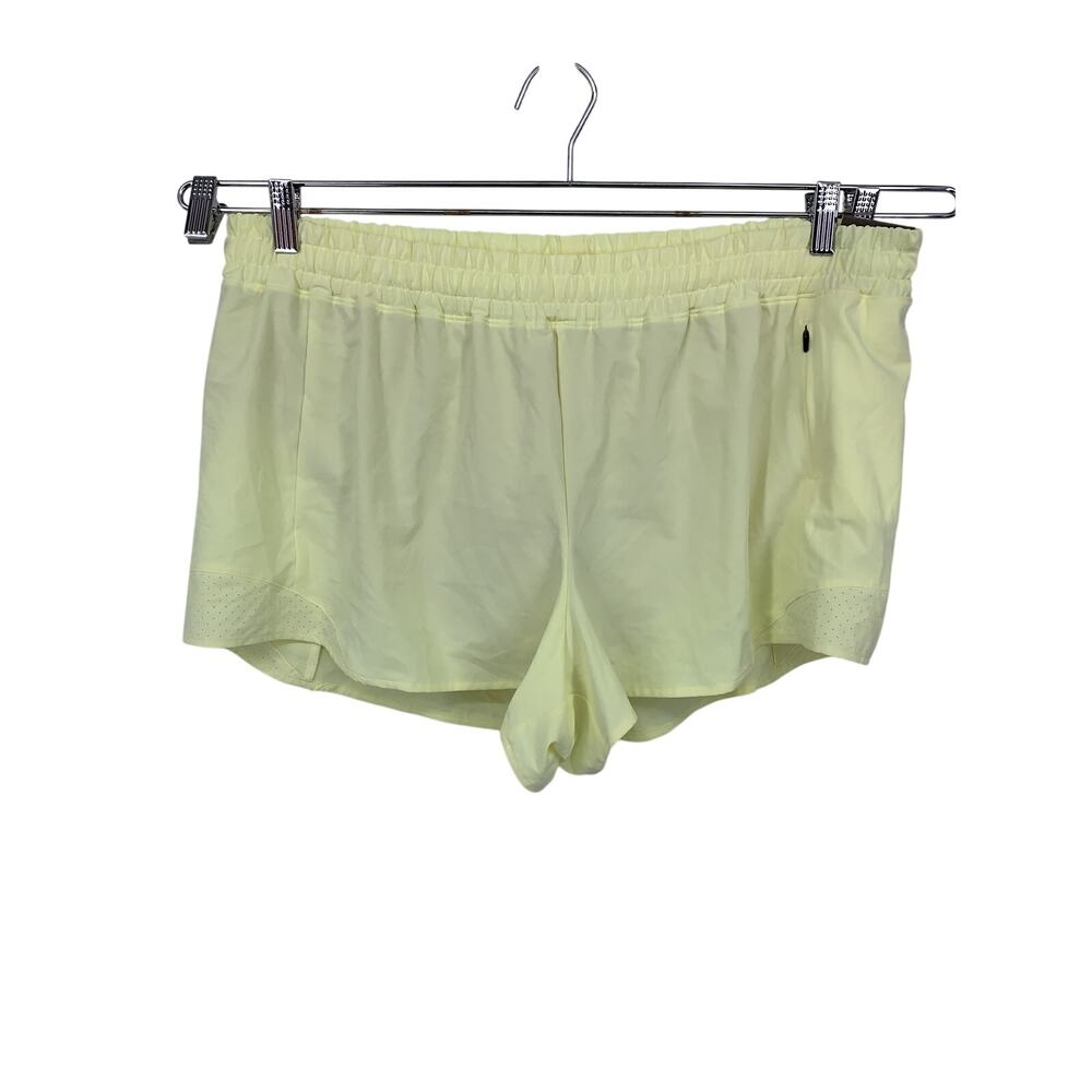 NWT CALIA Mid-Rise Infinity Short Womens XL Yellow 3" Inseam Relaxed Fit